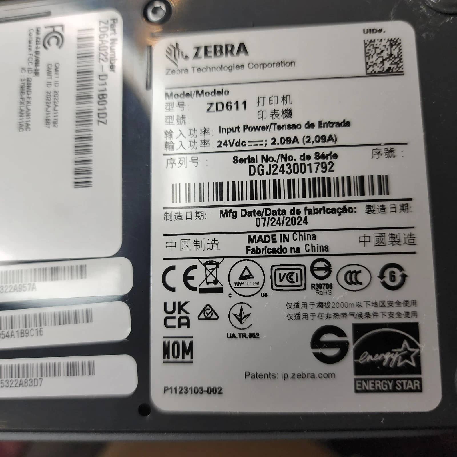Zebra ZD611d Printers Used - Good
