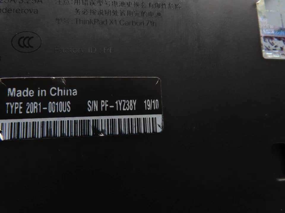 Lenovo ThinkPad X1 Carbon Gen 7 Computers