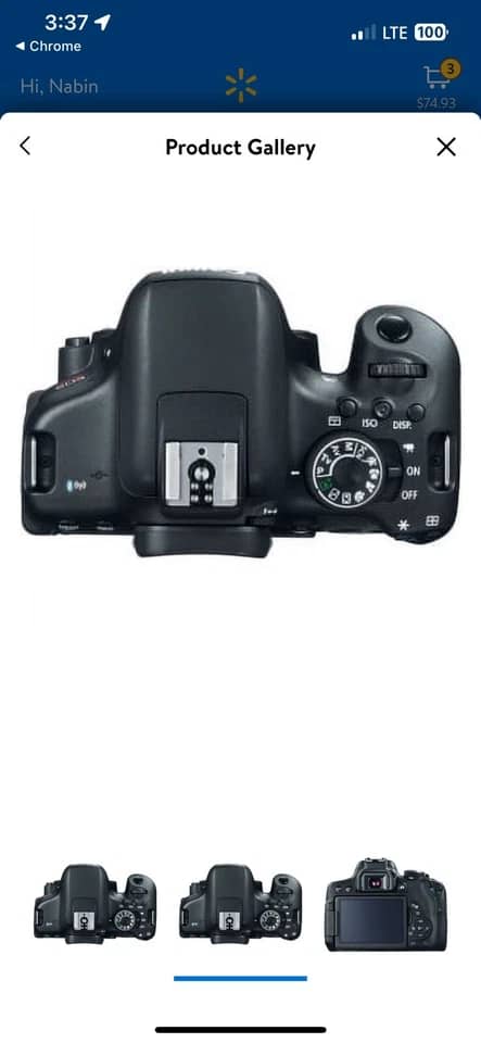 Canon T6I Digital Cameras Black New w/ 18-55mm Kit