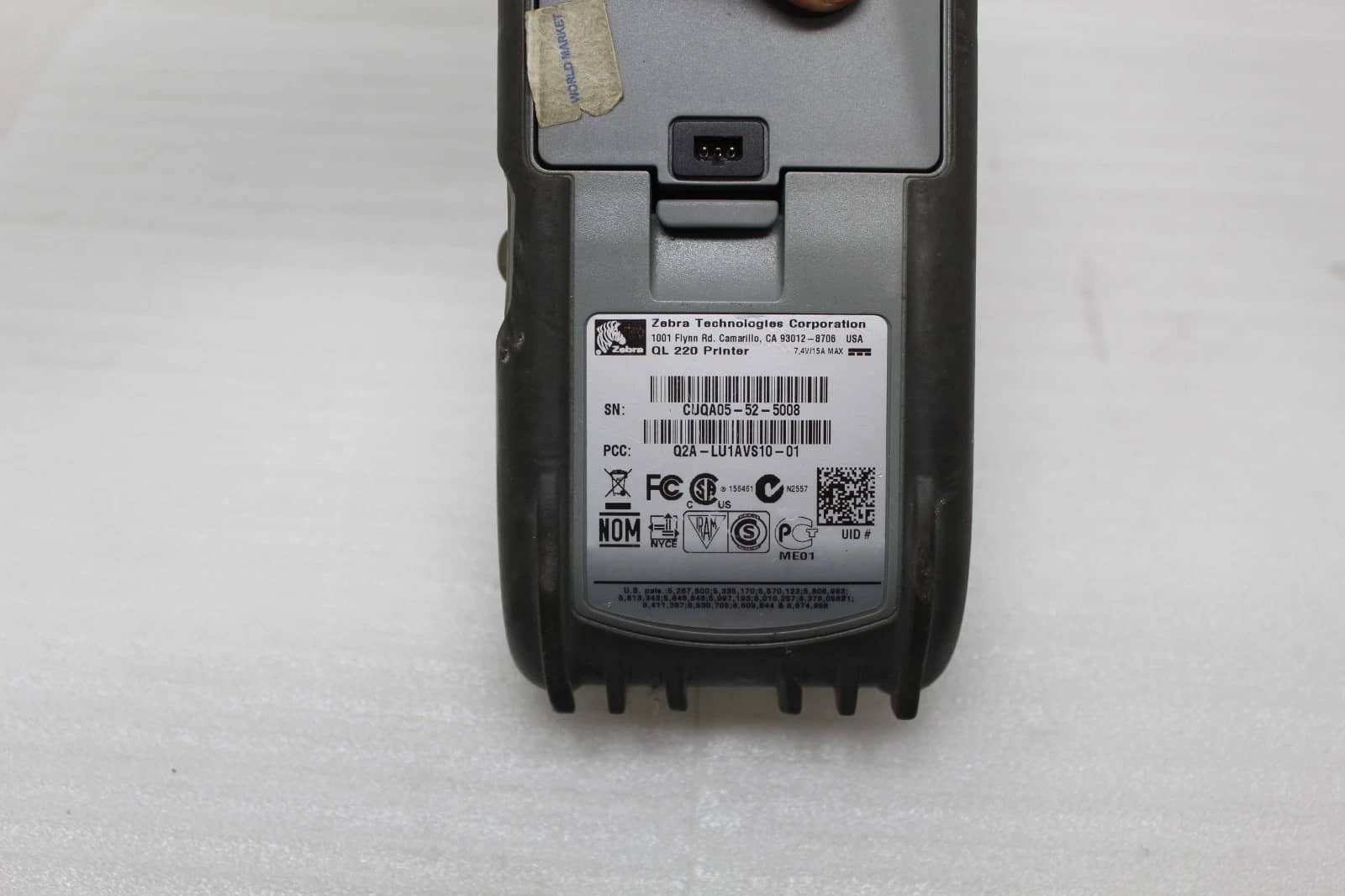 Zebra Q2A-LU1AVS10-01 Printers Used - Good
