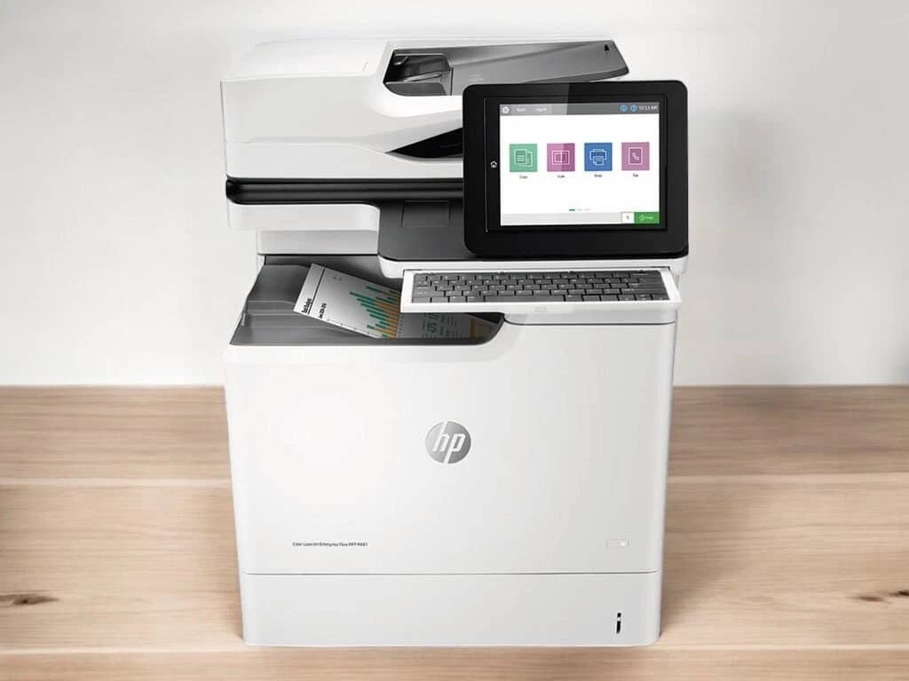 HP Color LaserJet Enterprise M681dh Printers Used - Good