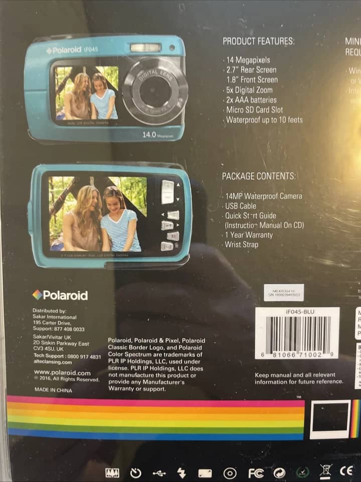 Polaroid IF045 Digital Cameras pink New Body Only