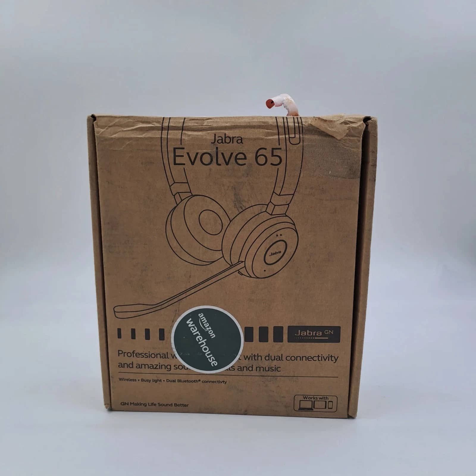 Jabra Evolve 65 Headphones & Earbuds Black Refurbished - Excellent