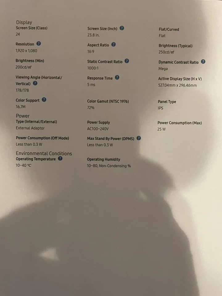 Samsung SR650 Monitors