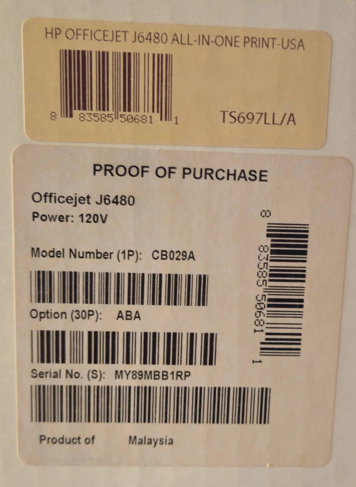 HP officejet j6480 Printers New