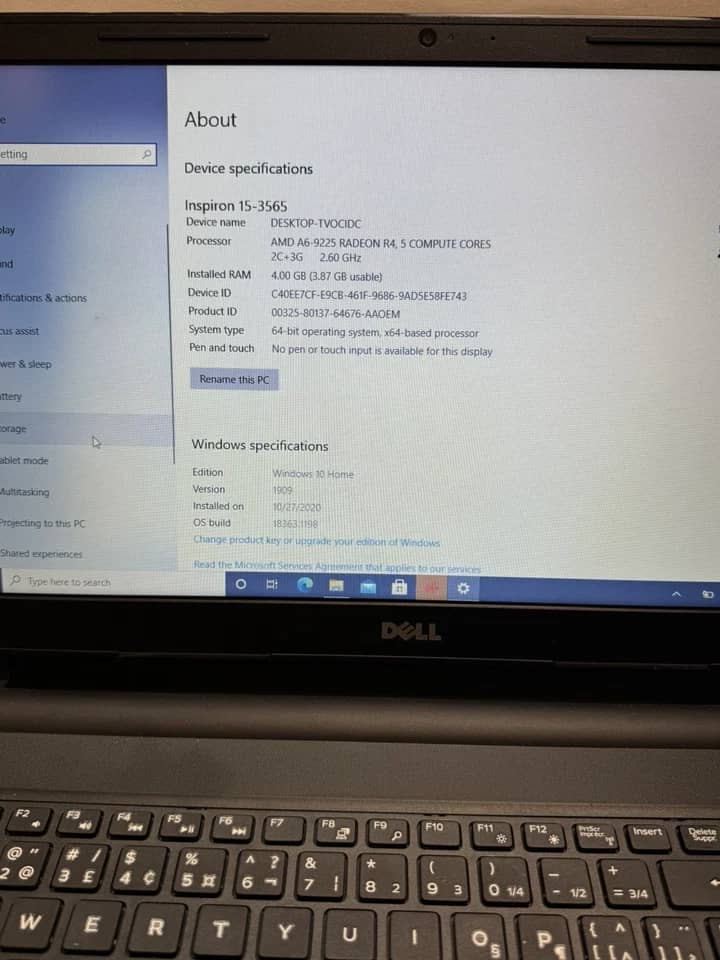 Dell Inspiron 15 3565 Computers