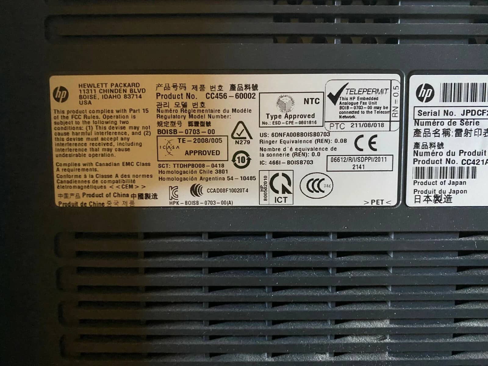 HP cOLOR LASERJET CM4540 Printers Used - Good