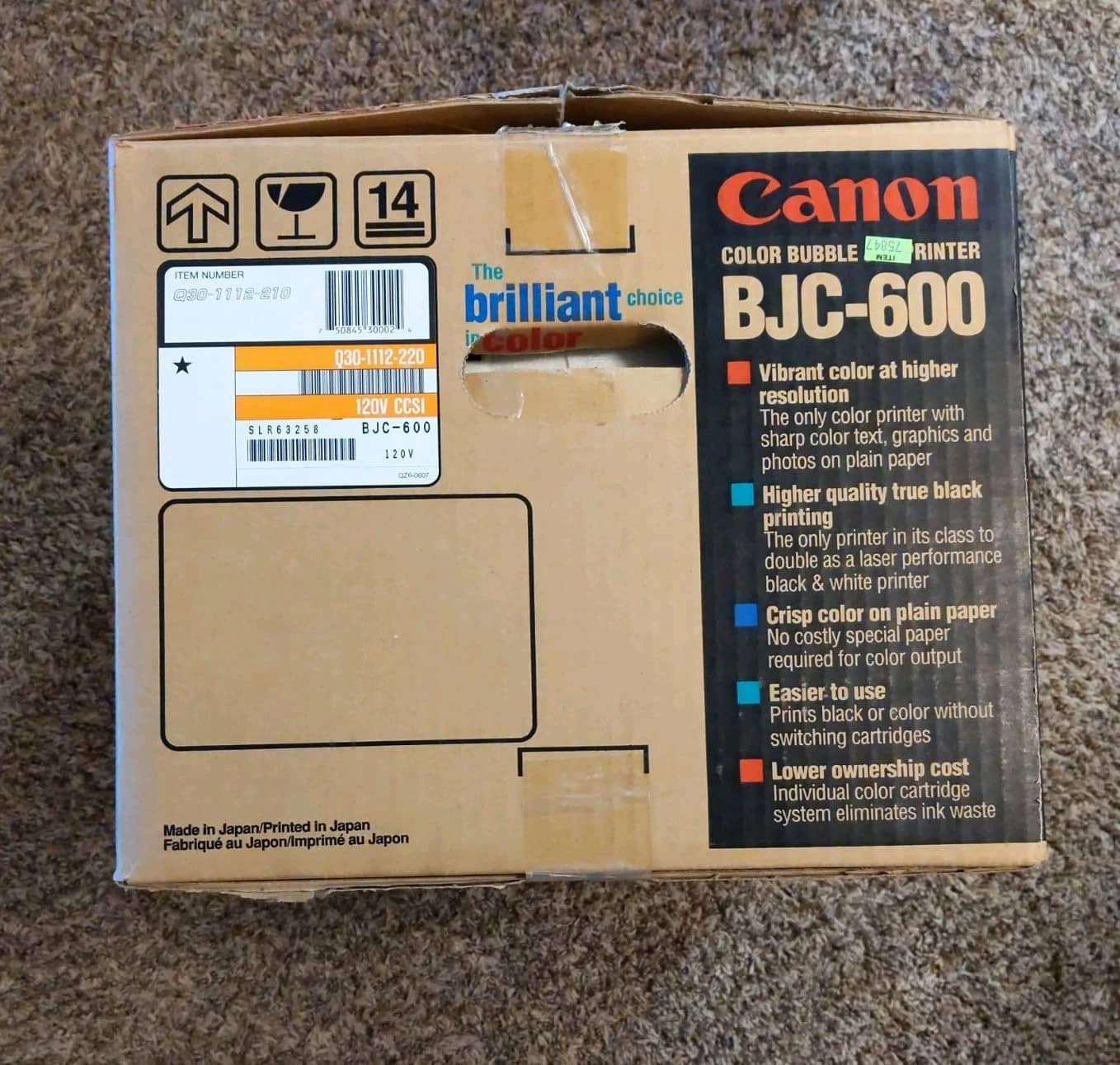 Canon BJC-600 Printers Open-Box Excellent