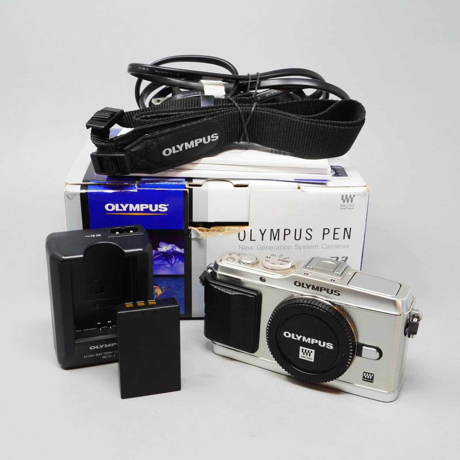 OM SYSTEM PEN E-P3 Digital Cameras Black New Body Only