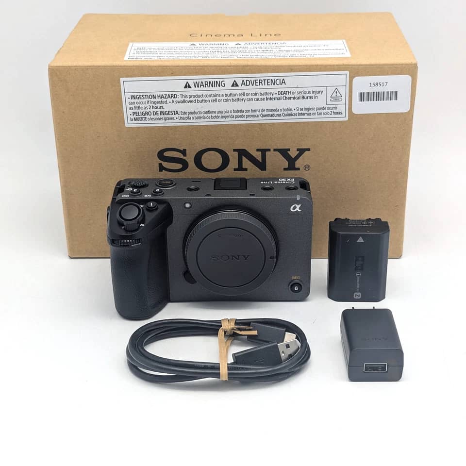 Sony Cinema Line FX30 Digital Cameras Black New Body Only