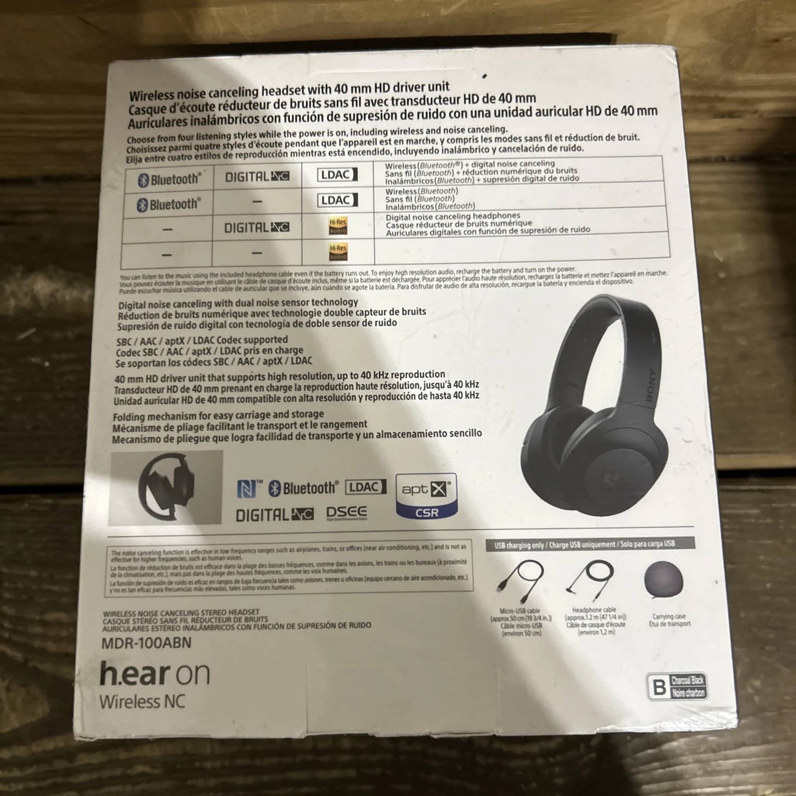 Sony MDR100 Headphones & Earbuds Black New