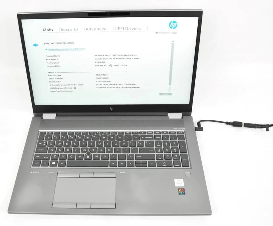 HP ZBook Fury 17 G7 Computers 512GB 32GB Used - Good