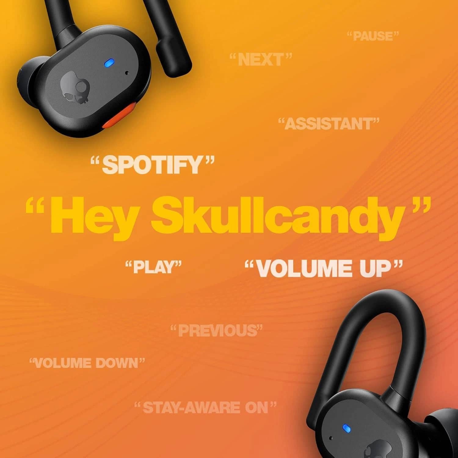 Skullcandy Push Active Headphones & Earbuds Blue New