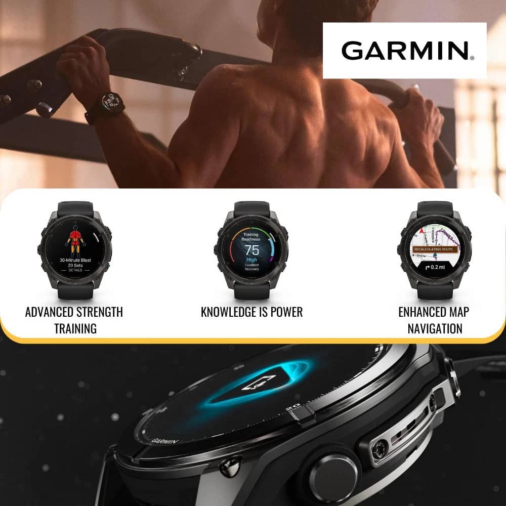 Garmin Fenix 8 AMOLED Smartwatches White 43mm New
