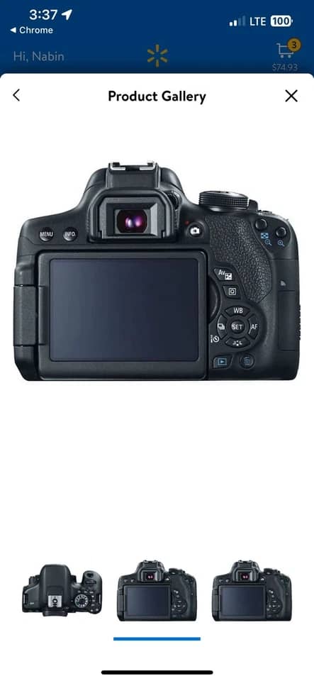 Canon T6I Digital Cameras Black New w/ 18-55mm Kit