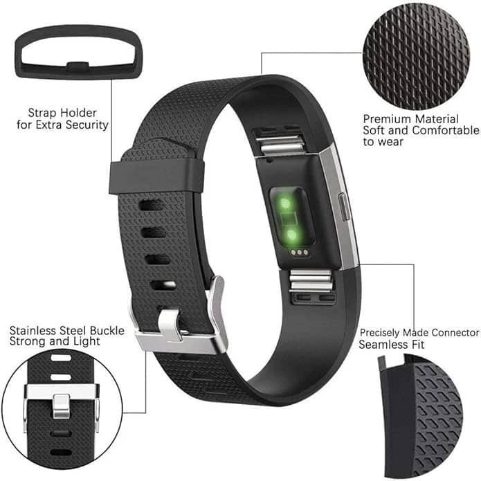 Fitbit Fitbit Charge 2 Smartwatches Black 24mm New