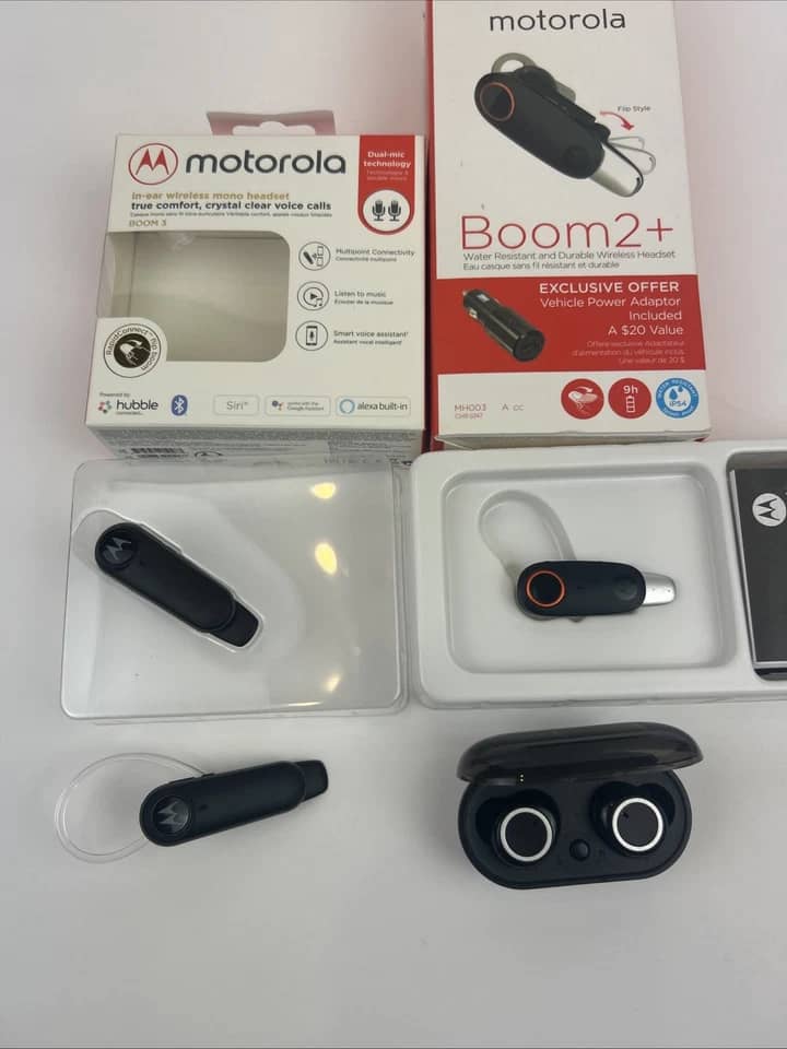 Motorola Boom 3 Headphones & Earbuds Black Refurbished - Excellent