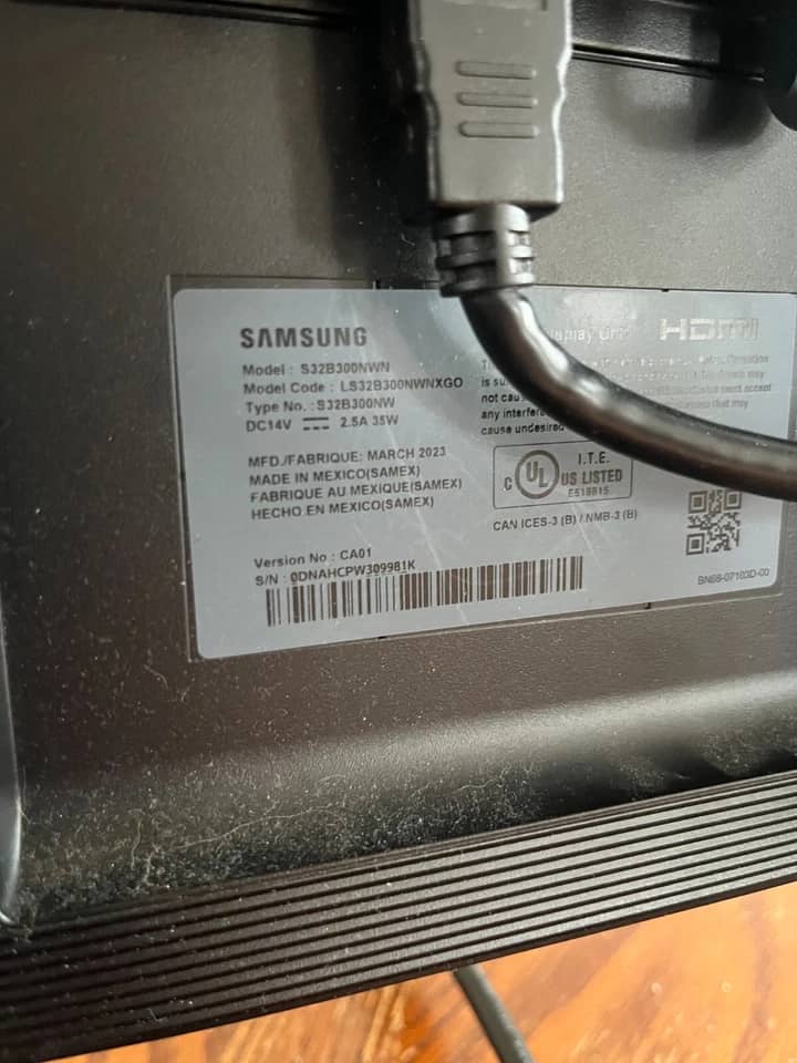 Samsung LS32B300NW Monitors