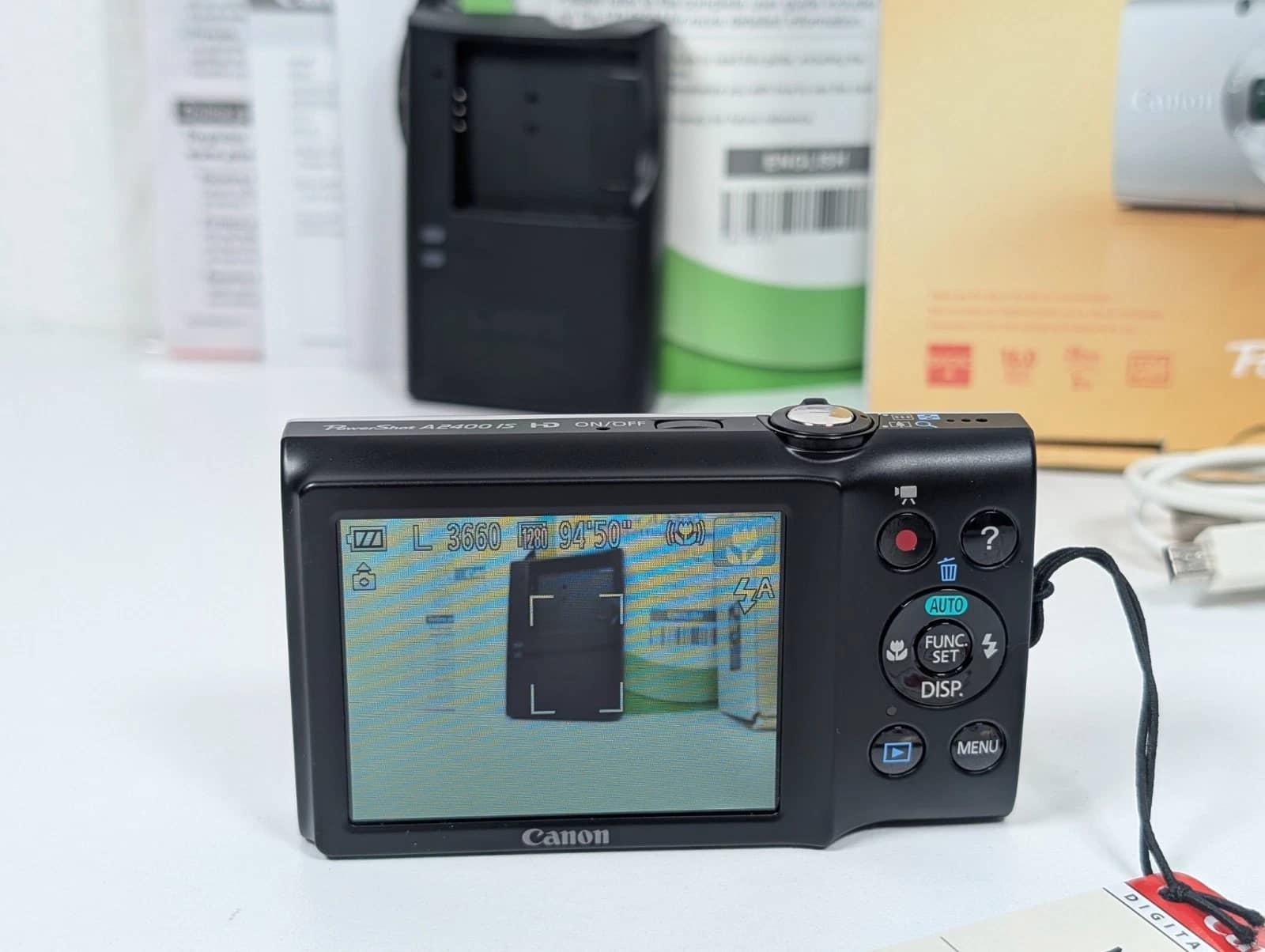 Canon PowerShot A2400 IS Digital Cameras Blue New Body Only