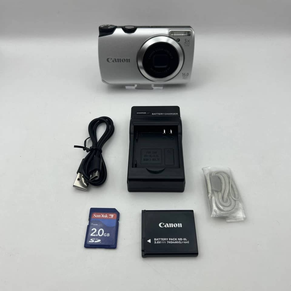 Canon PowerShot A3300 IS Digital Cameras Silver Used - Good Body Only