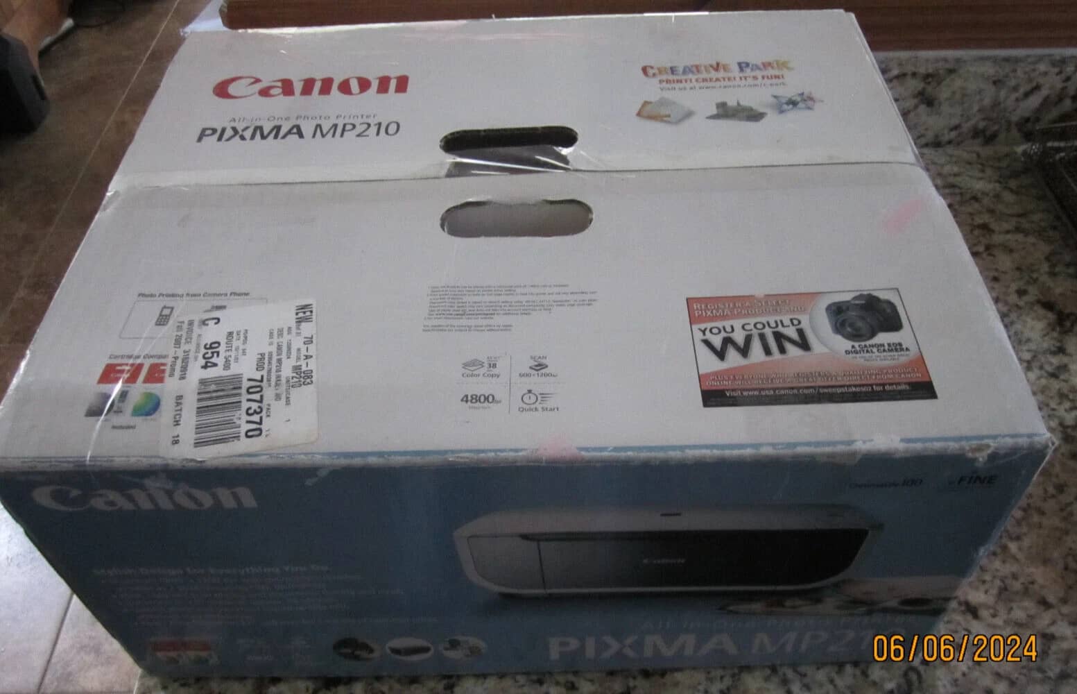 Canon Pixma MP210 Photo Printers New