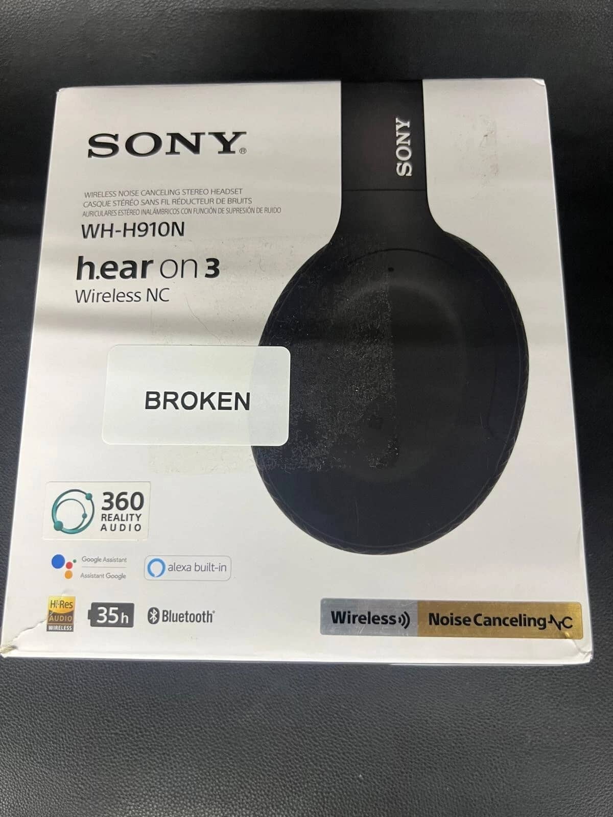 Sony WH-H910N Headphones & Earbuds Black New