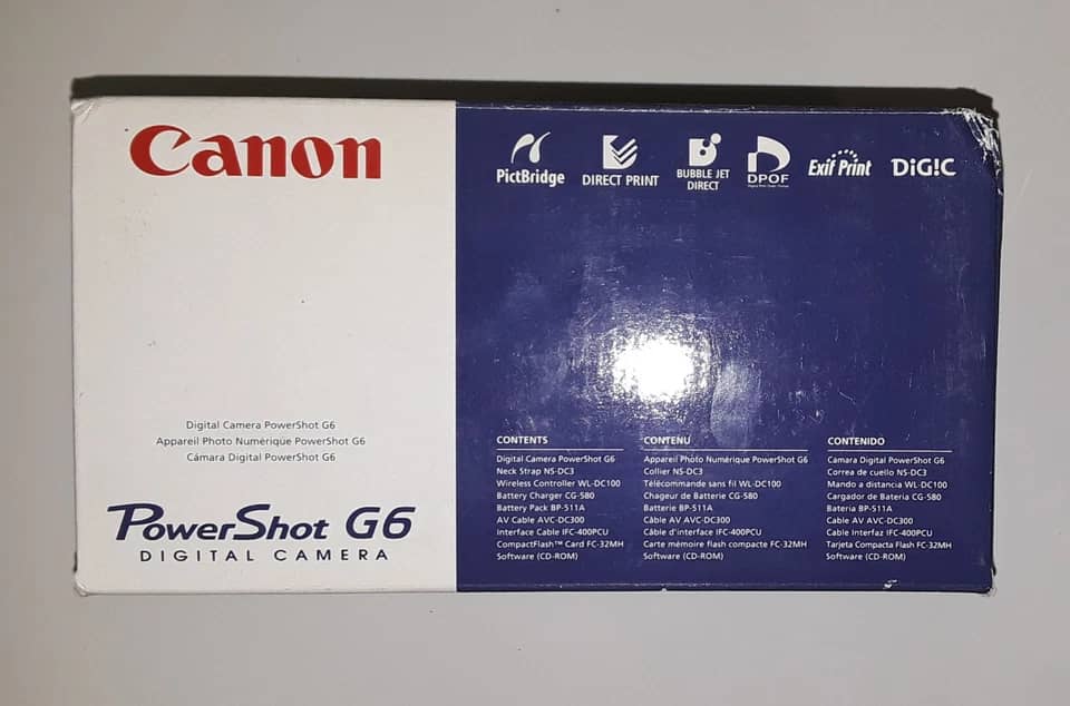 Canon PowerShot G6 Digital Cameras Silver Open-Box Excellent Body Only