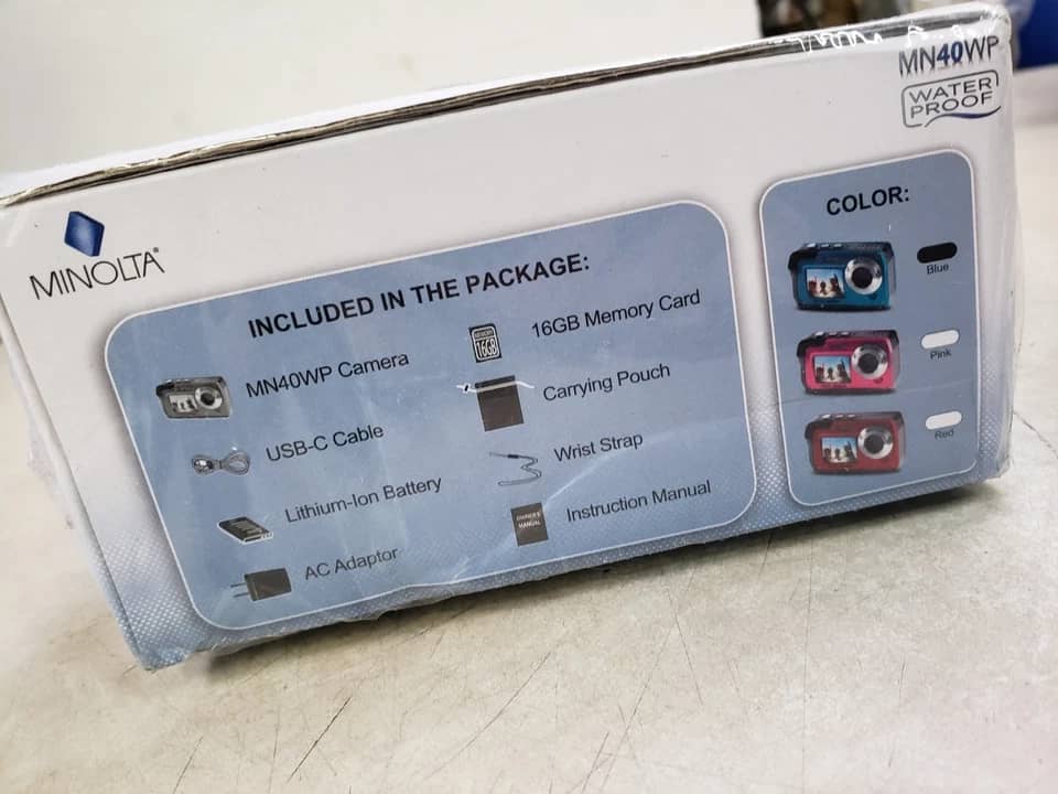 Minolta MN40WP Digital Cameras Blue New Body Only