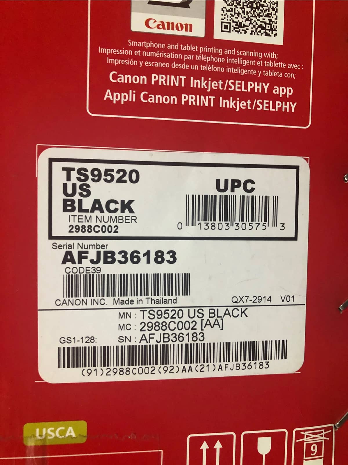 Canon 2988C002 Printers New