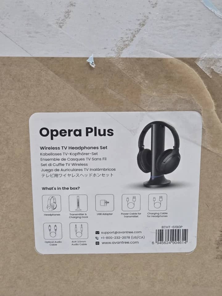 Avantree Opera Plus Headphones & Earbuds Black New