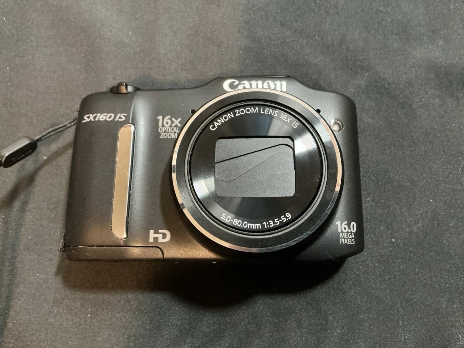 Canon PowerShot SX160 IS Digital Cameras Black Used - Good Body Only