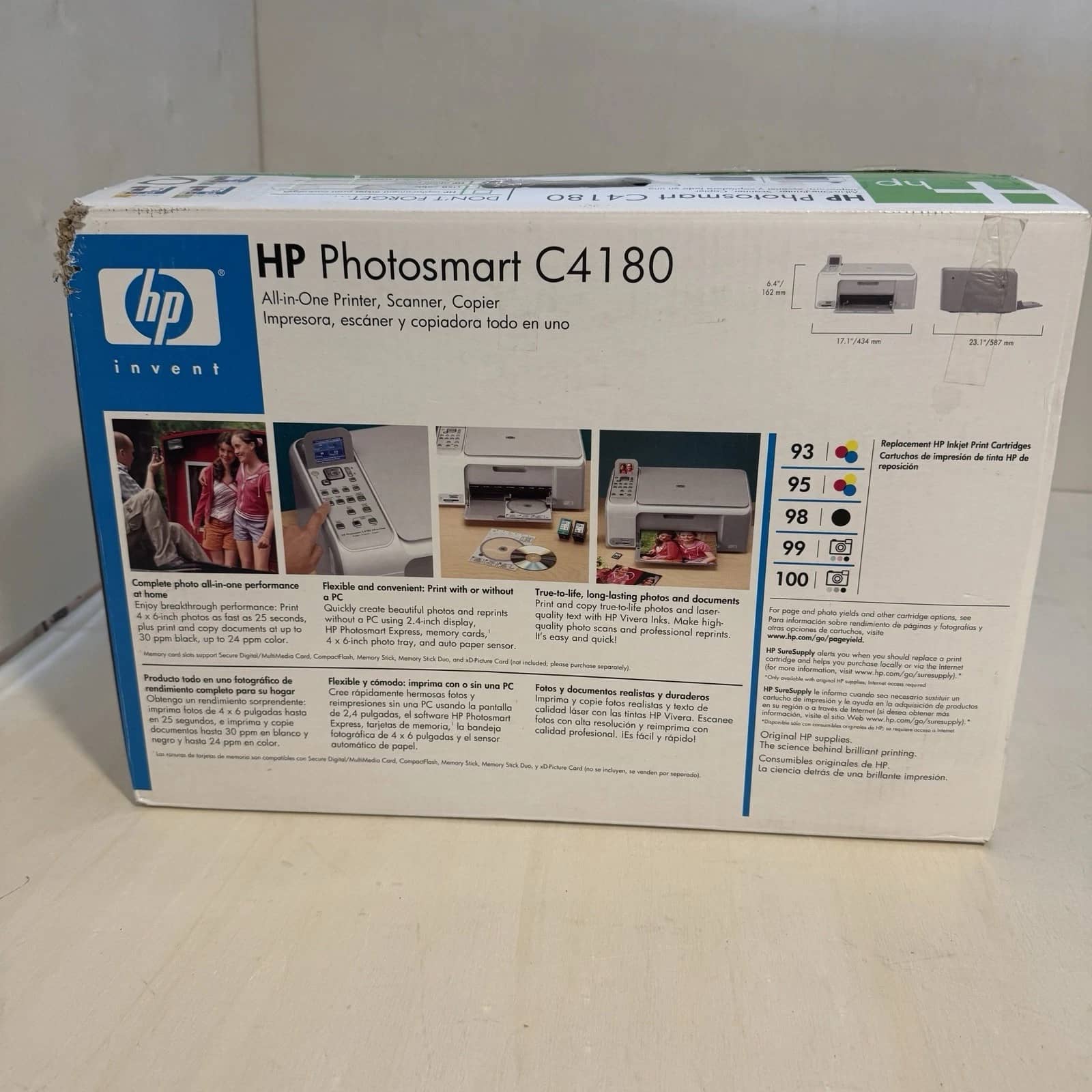 HP Photosmart C4180 Printers New