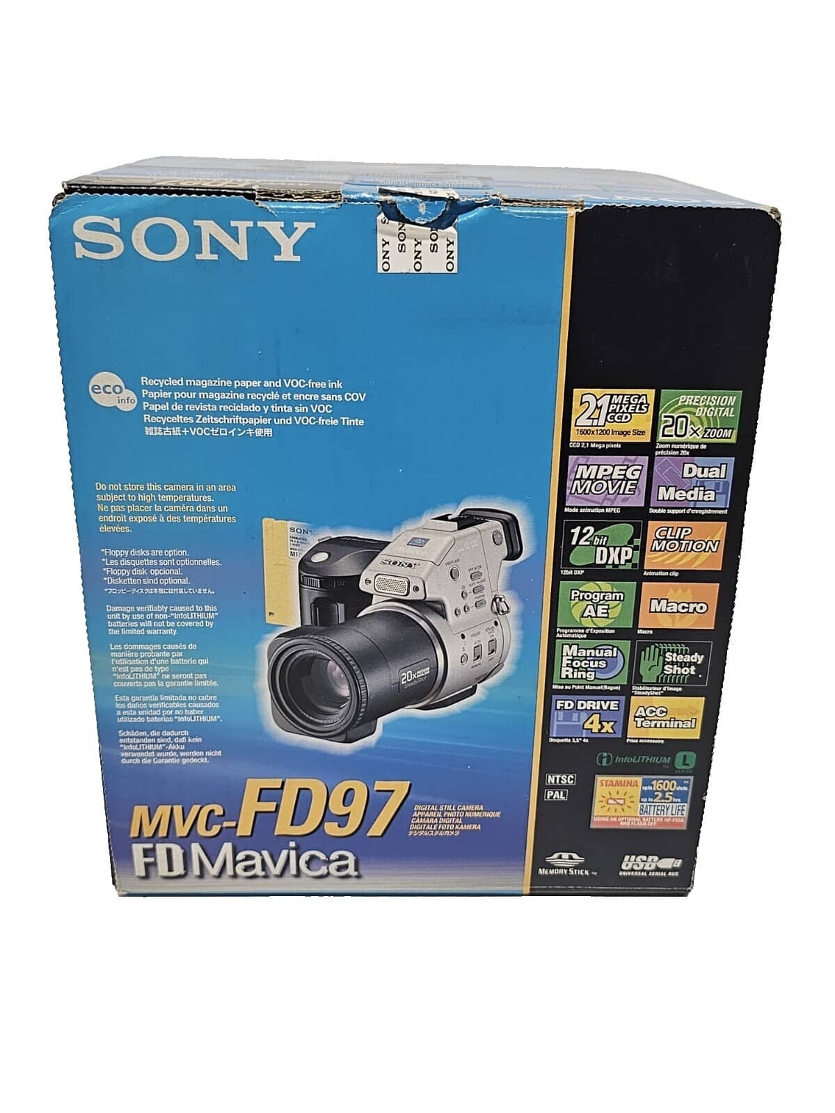 Sony MVC-CD350 Digital Cameras Black New Body Only