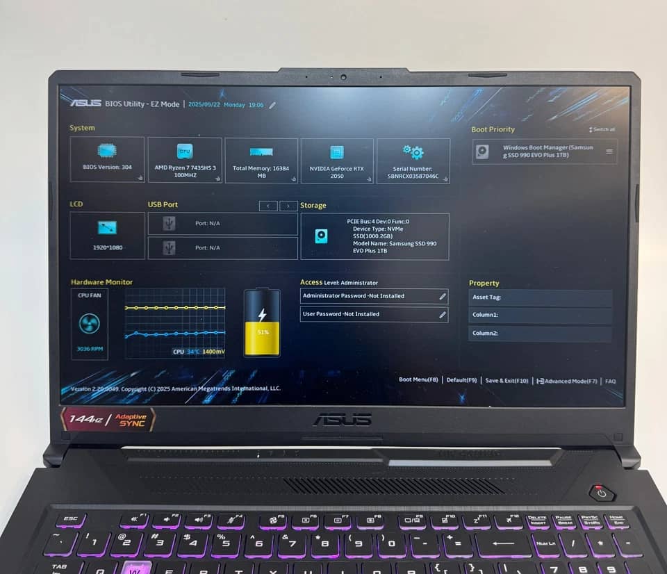 ASUS TUF FA706N Computers