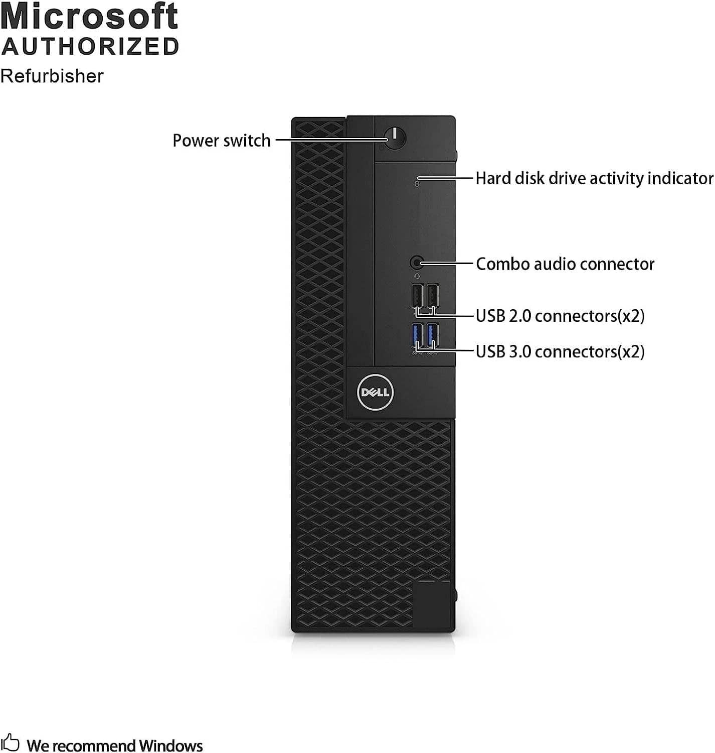 Dell Optiplex 3050 SFF Computers 512GB 16GB Refurbished - Excellent