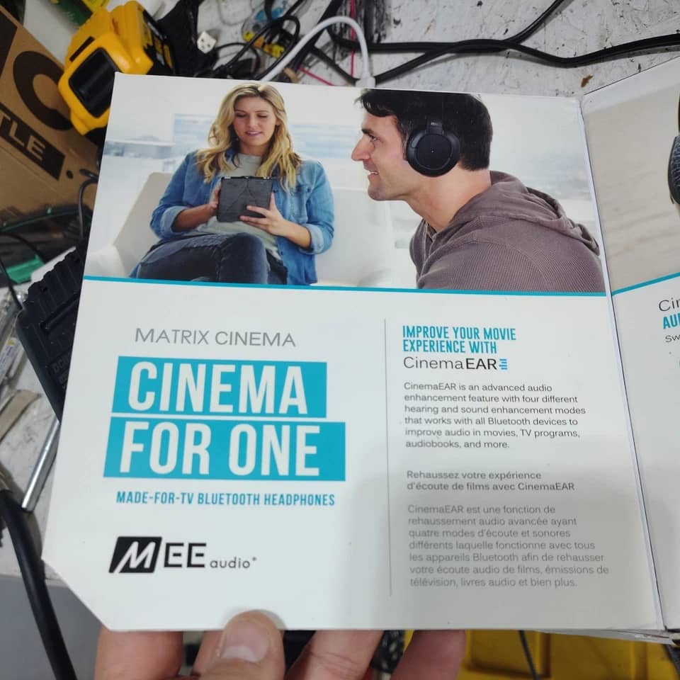 MEE audio Matrix Cinema Headphones & Earbuds Black New