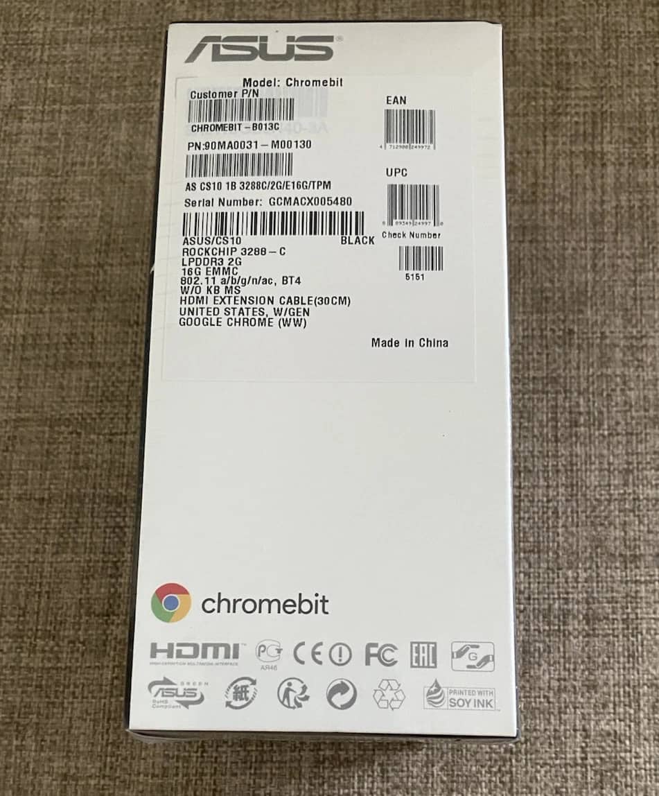 ASUS Chromebit CS10 Computers New