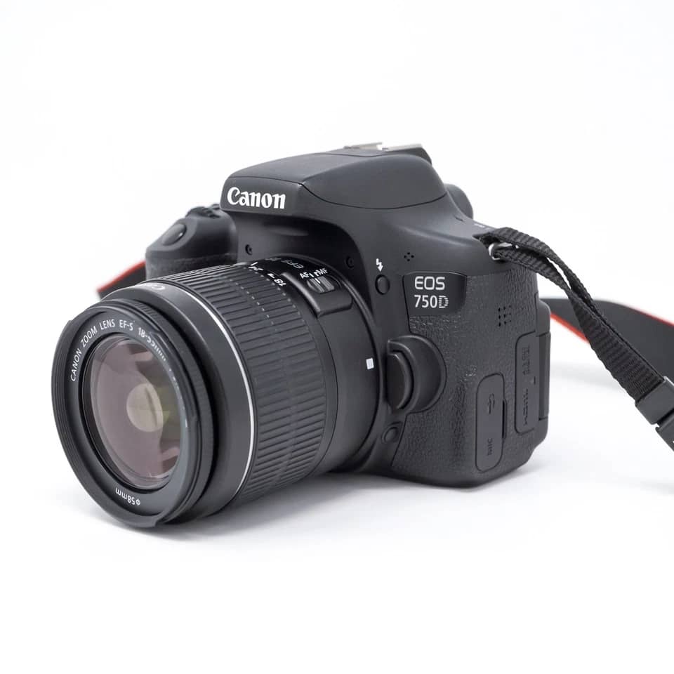 Canon EOS 750D Digital Cameras Black Used - Good w/ 18-55mm Kit
