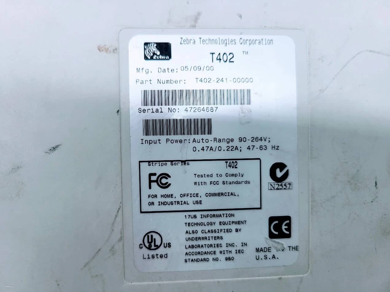 Zebra T402 Printers For parts or not working