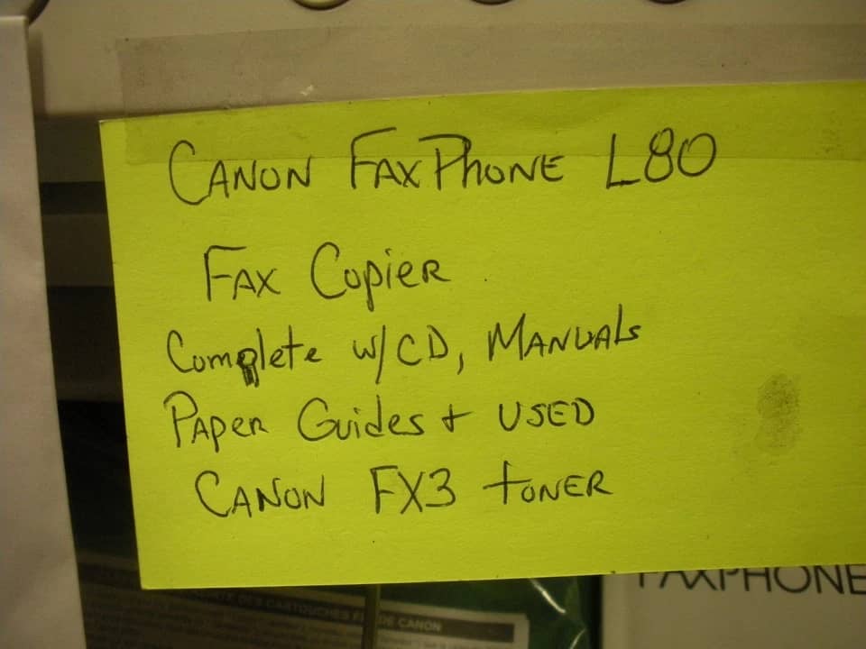 Canon Faxphone L80 Printers New