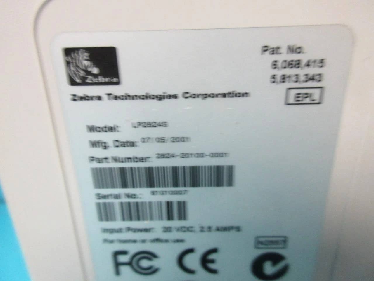 Zebra LP 2824/S Printers New