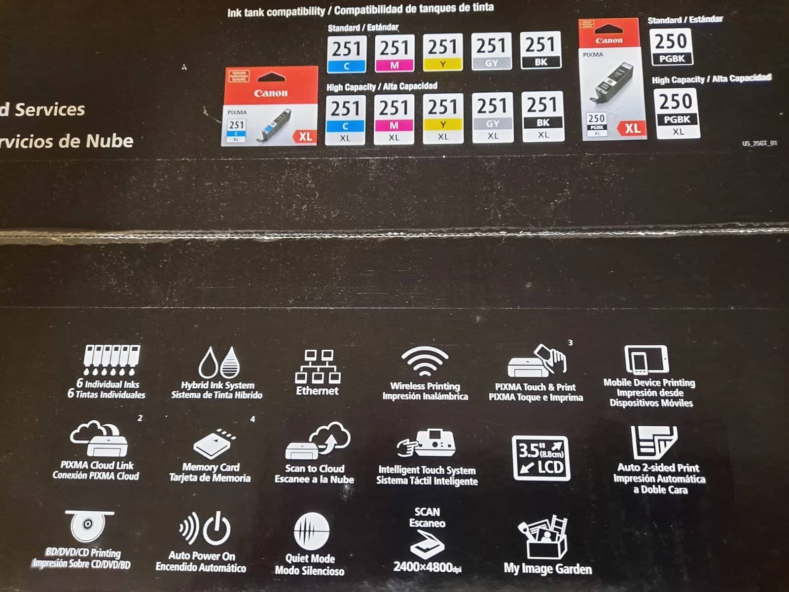 Canon Pixma MG7520 Printers For parts or not working