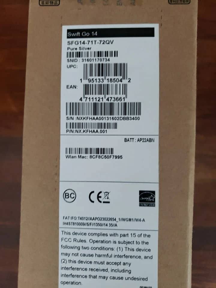 Acer Swift Go 14 Computers