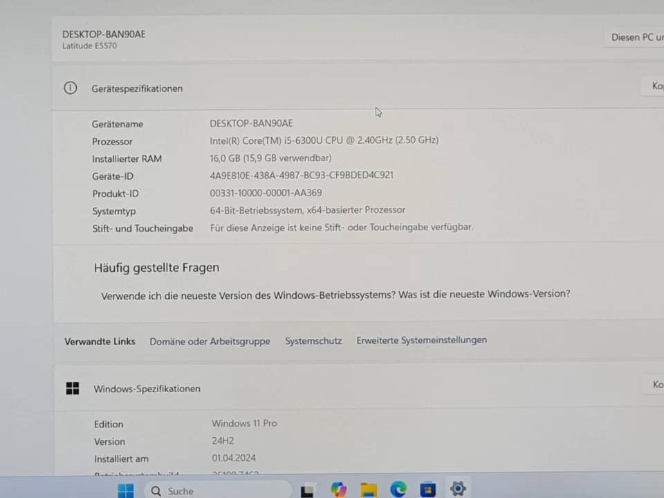 Dell Latitude E5570 Computers 1TB 8GB Used - Good