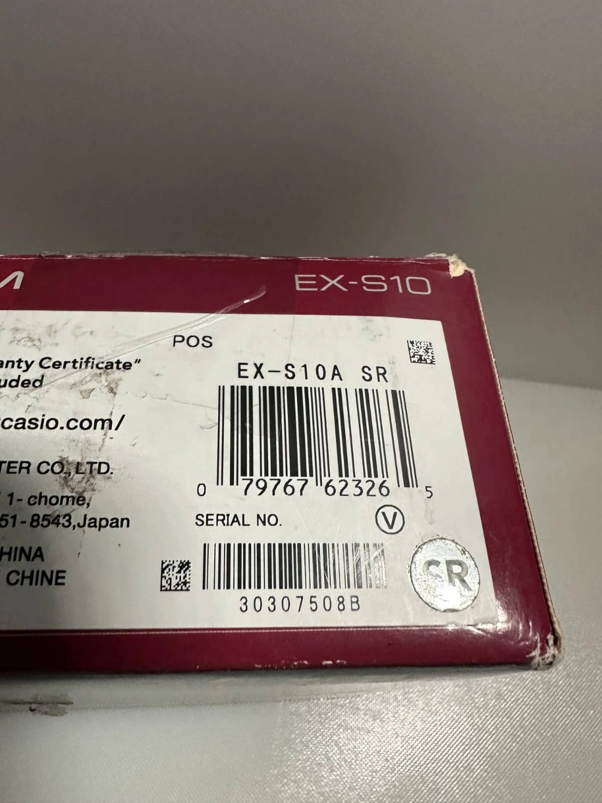 Casio Exilim EX-S10 Digital Cameras Red Used - Good Body Only