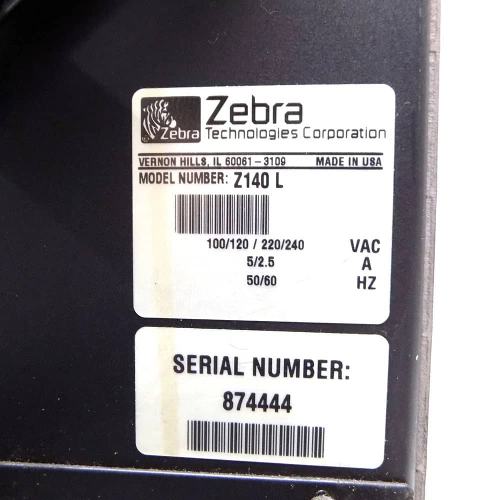 Zebra Z140 L Printers Used - Good