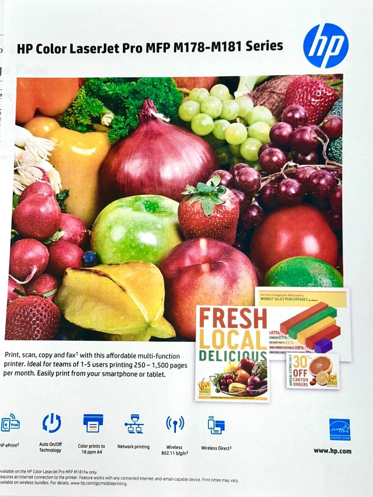 HP Color LaserJet Pro MFP M180nw Printers New
