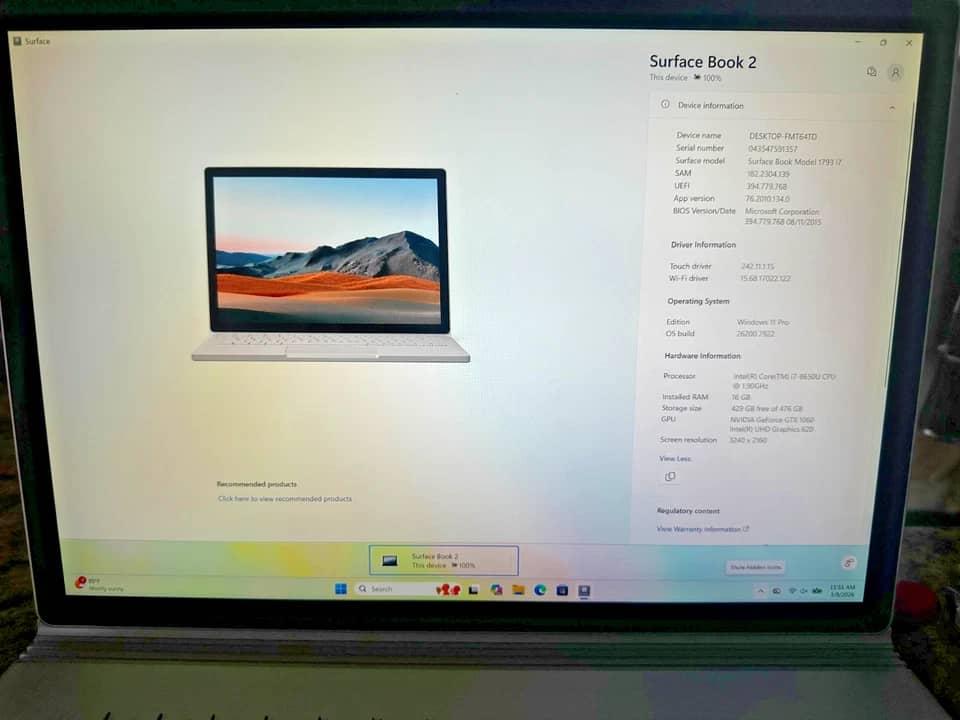 Microsoft Galaxy Book2 Computers