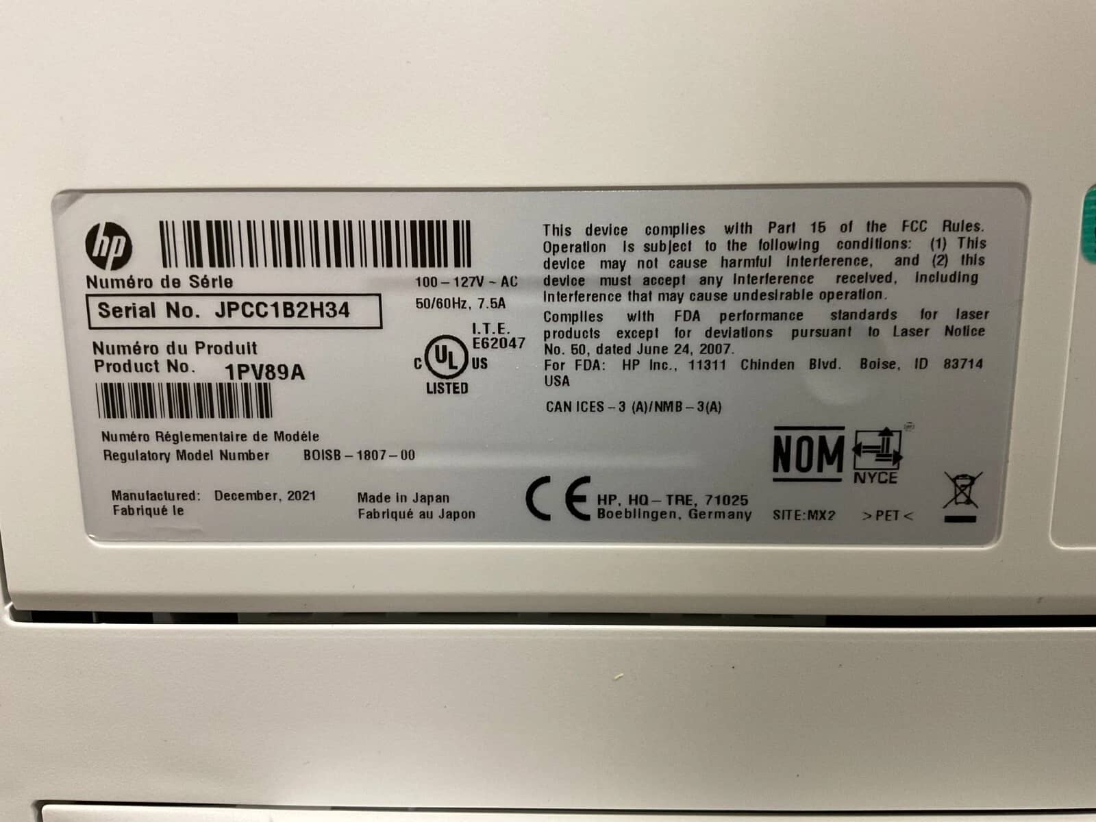 HP LaserJet M507dng Printers New
