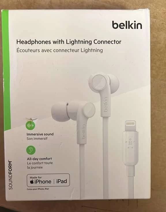 Belkin G3H0001BTWHT Headphones & Earbuds White New